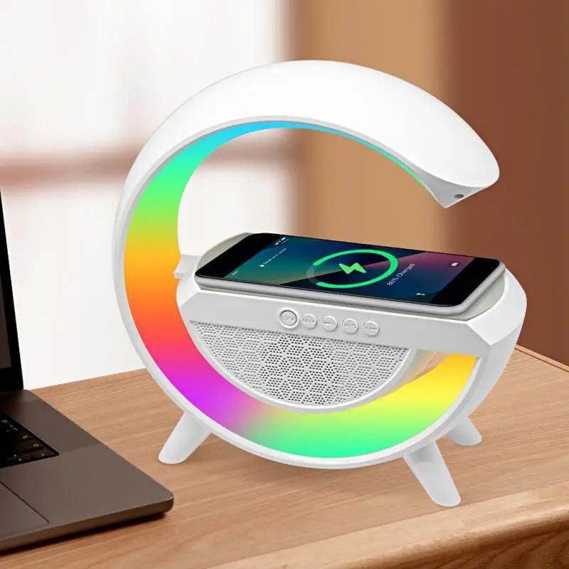 Caixa de som G-speaker LED RGB Carregador sem fio Bluetooth - imperium shop