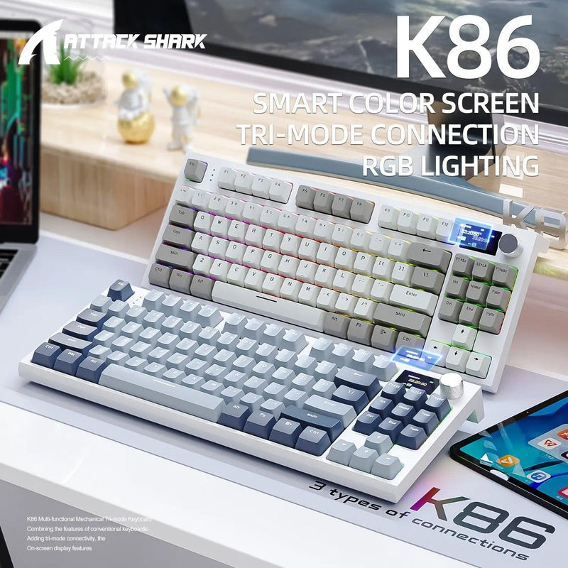 Teclado mecânico K86 bluetooth 2.4 - imperium shop